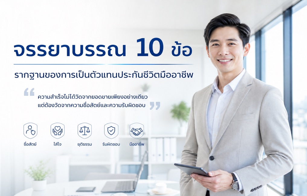 จรรยาบรรณ 10 ข้อ รากฐานของการเป็นตัวแทนประกันชีวิตมืออาชีพ