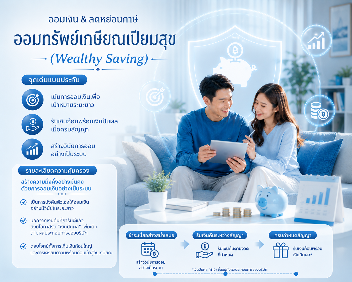 ออมทรัพย์เกษียณเปี่ยมสุข (Wealthy Saving)